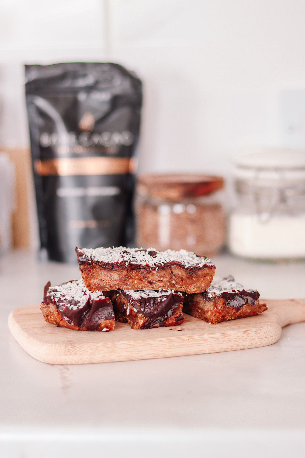 Raw Cacao Caramel Slice