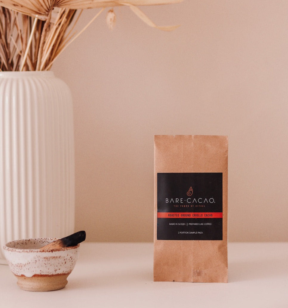 Bare Cacao 10 x 30g (2 portion samples) for yoga/moon ceremonies.