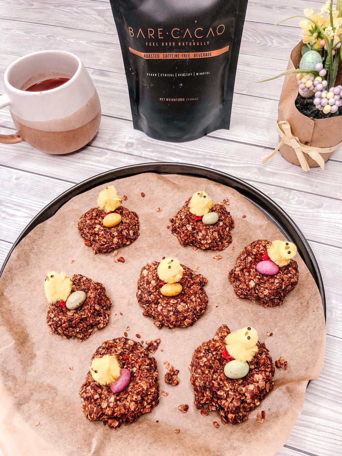 Bare Cacao Easter Nests: 5 Ingredients & 5 Minutes to Make