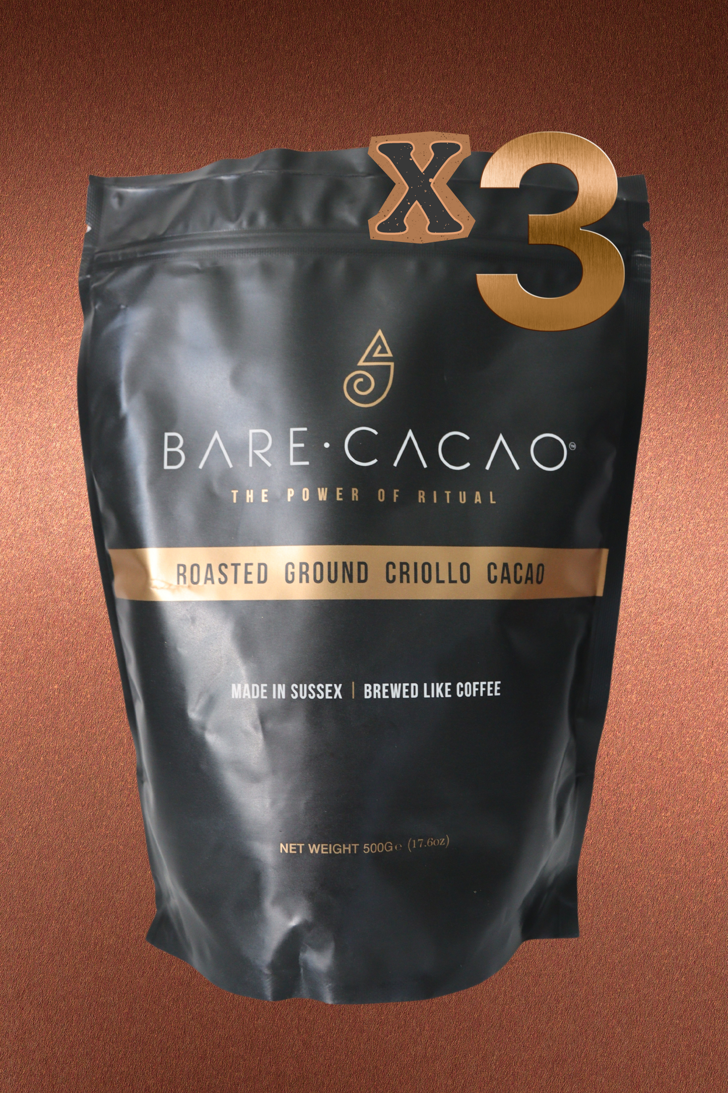 3 x 500g Bare Cacao